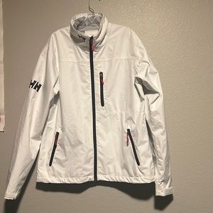 Helly Hanson: Crew Jacket: White with 3 pockets : Large : Unisex: Mesh Liner